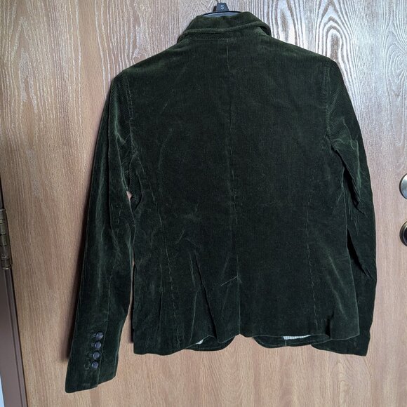 Gap Green Velvet Corduroy Blazer Sport Coat, 6 - Picture 2 of 6